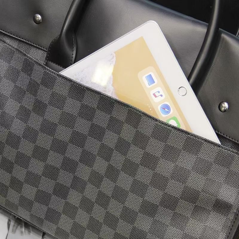 Handbag male briefcase Casual business single shoulder crossbody bag fashion brand new horizontal leather men's office bag
