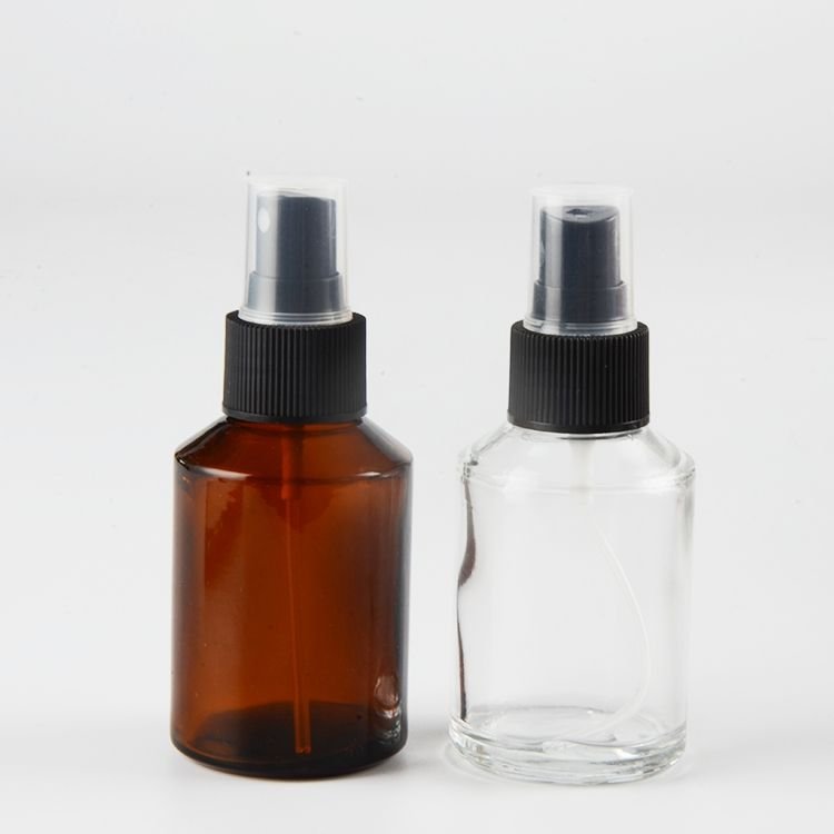 Glass skincare cosmetic sample Empty bottle Alcohol dispenser bottle Squeeze lotion foundation drop tube spray bottle
