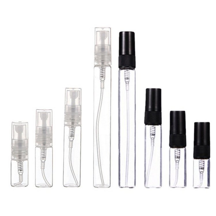 Mini Tester Perfume Vial Sample Bottles Men's Tube Empty Vial 2ml 5ml 8ml 10ml Glass Perfume Spray Bottle