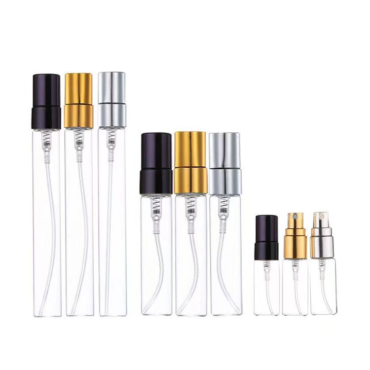 Mini Tester Perfume Vial Sample Bottles Men's Tube Empty Vial 2ml 5ml 8ml 10ml Glass Perfume Spray Bottle