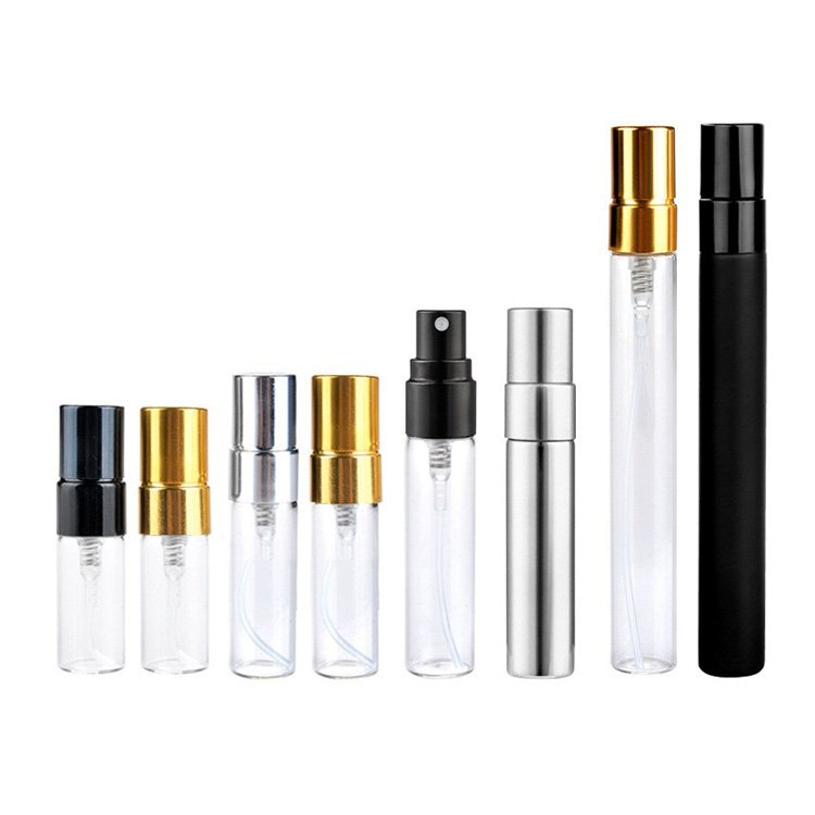 Mini Tester Perfume Vial Sample Bottles Men's Tube Empty Vial 2ml 5ml 8ml 10ml Glass Perfume Spray Bottle