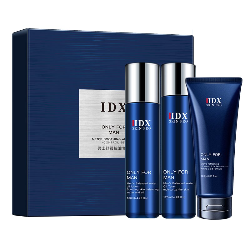 Skin Care Set For Men Cleanser Anti Aging Wrinkle Eye Cream Spf+Moisturizing Oil Control Anti Acne men's Skin Kit private label