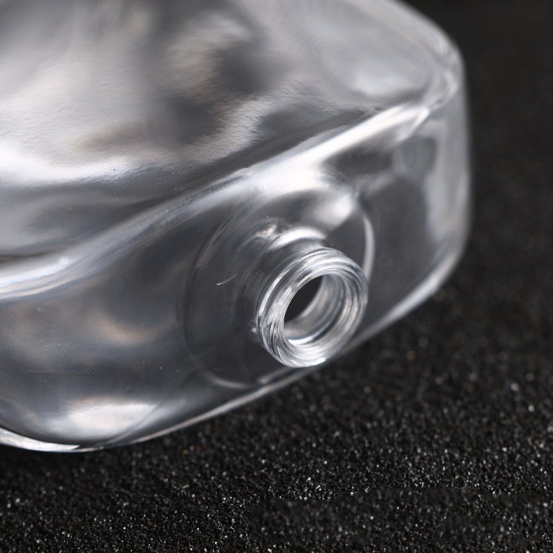 New empty bottle 30ml 50ml 100ml flat square men's perfume spray bottle
