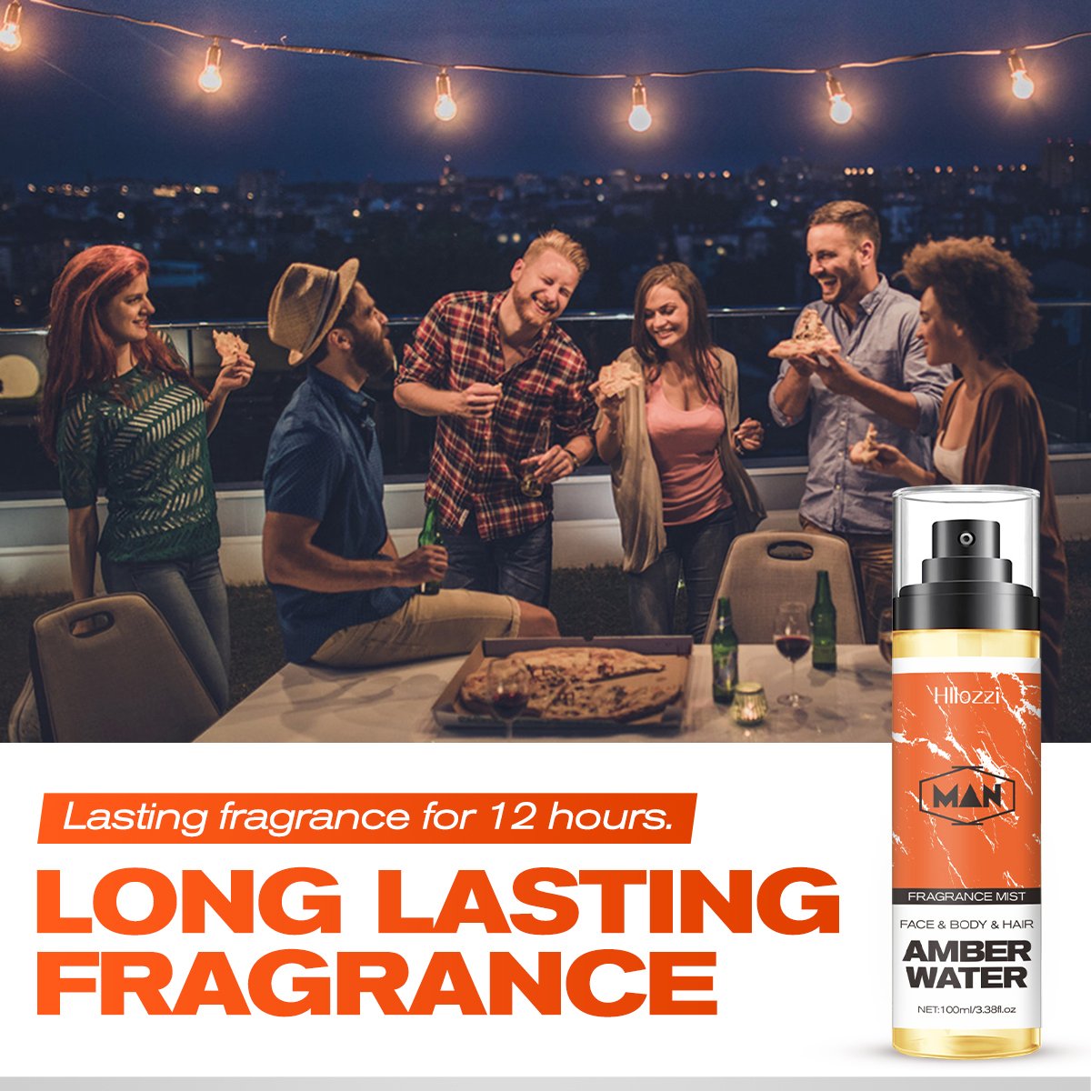 Hllozzi Wholesale Original Perfume Amber Lasting fragrance High quality Wholesale Cologne Men's perfume 100ml/3.38fl.oz