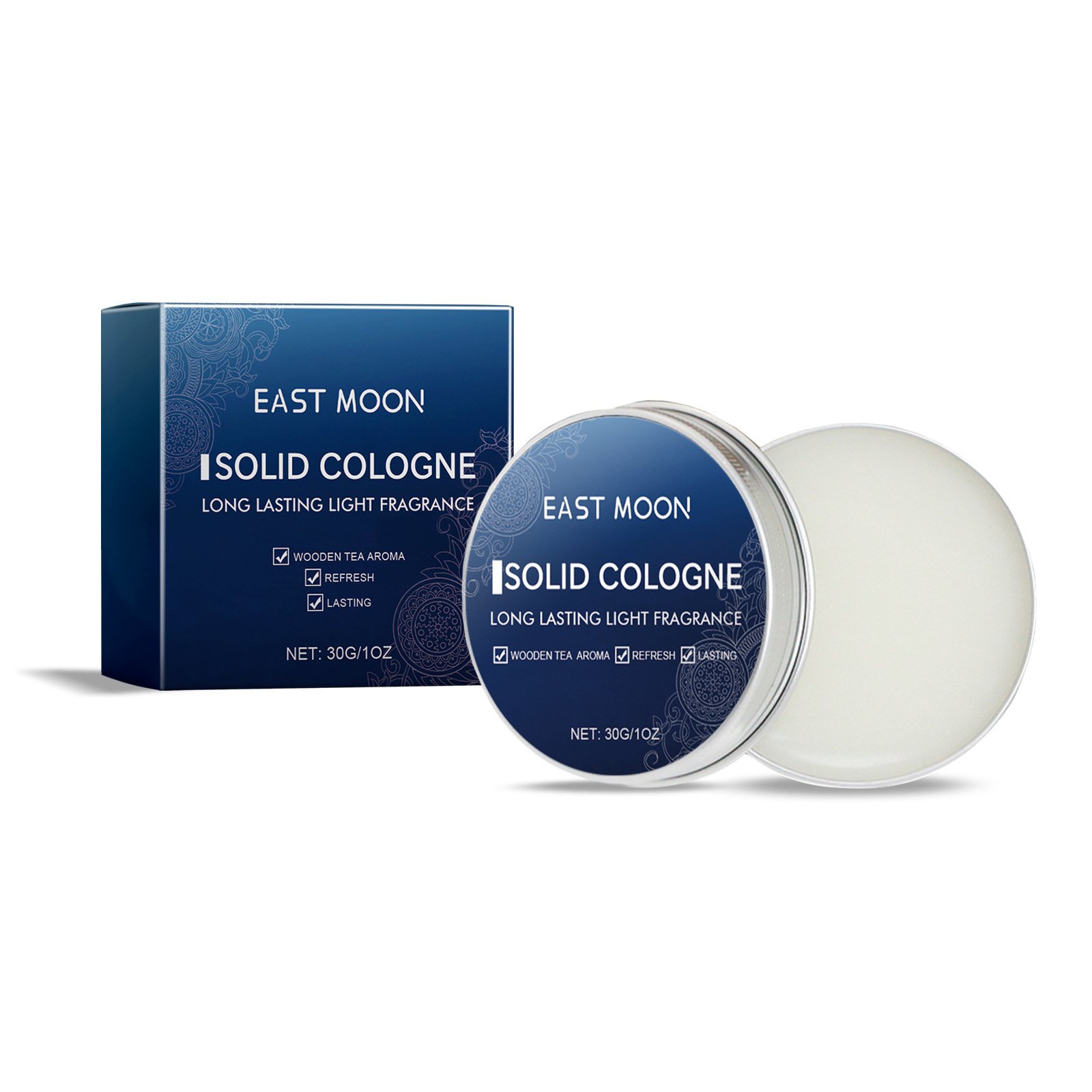 Hot Selling Original Solid Men's Perfume Balm Solid Perfume Lasting Fragrance Light Portable Gift 30g Cendar fragrance wholesale