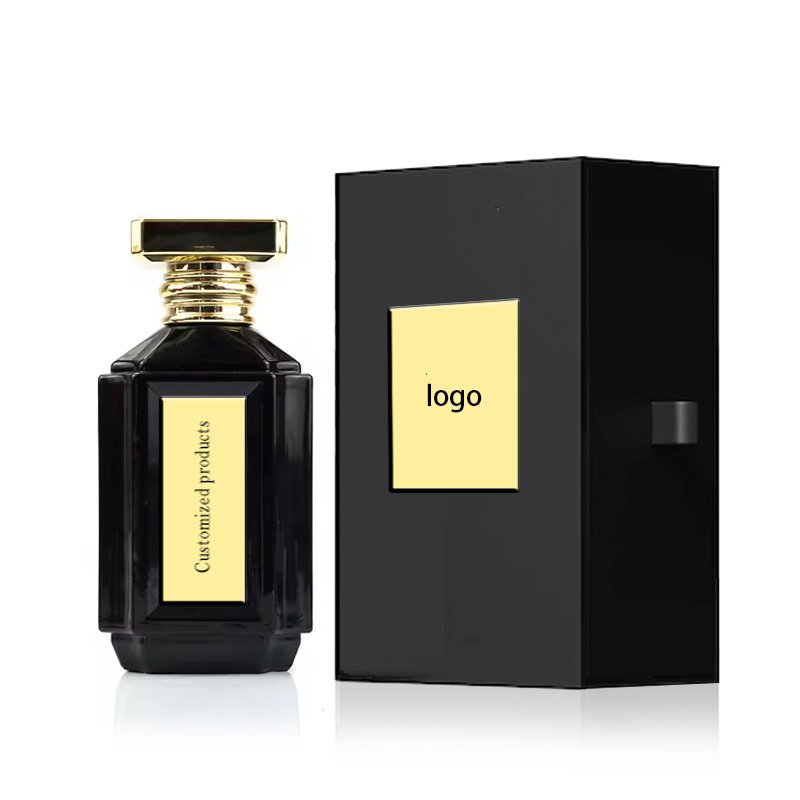 Factory Cheap custom 100ml Perfume Bottle Plus Box Luxury Black Bottle Men's women`s Perfume Black Perfume Bottle