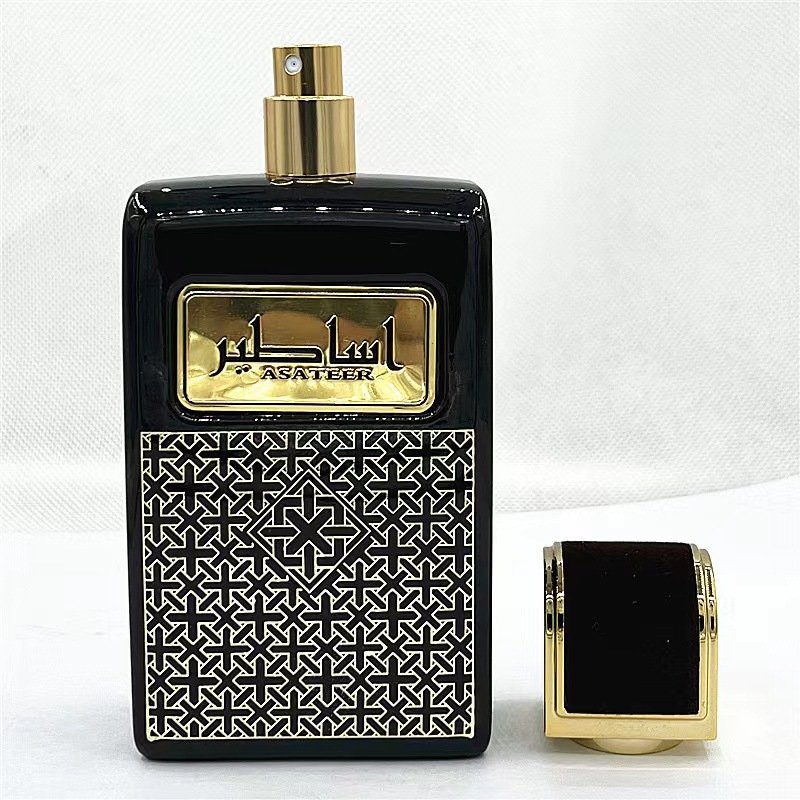 Hot Sale Men's Arabic Perfume Luxury Long-Lasting Fresh Floral Scent in Black Quantity Bottle Parfum Spray Type