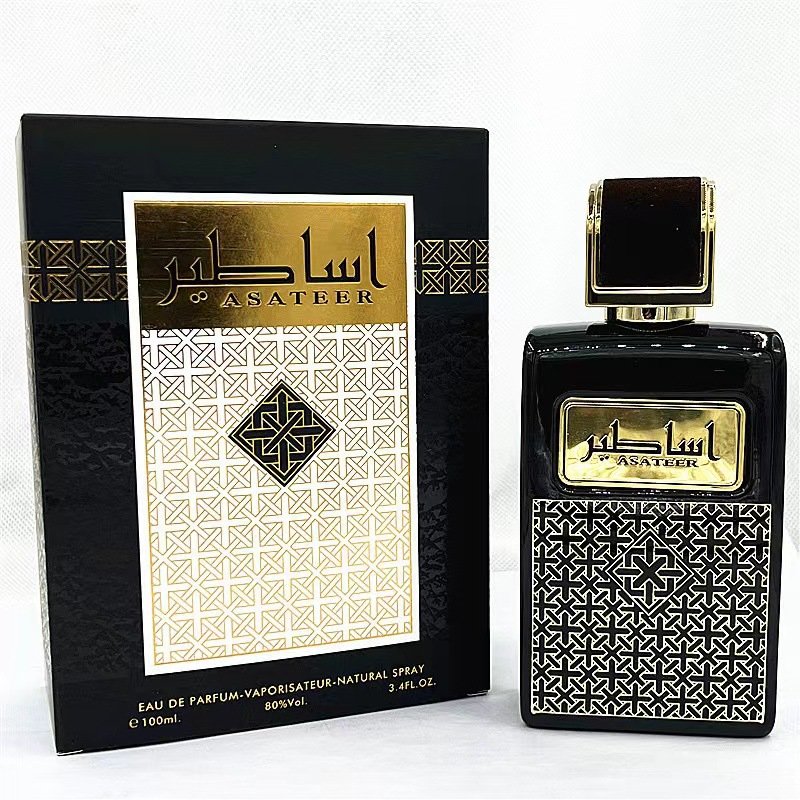 Hot Sale Men's Arabic Perfume Luxury Long-Lasting Fresh Floral Scent in Black Quantity Bottle Parfum Spray Type
