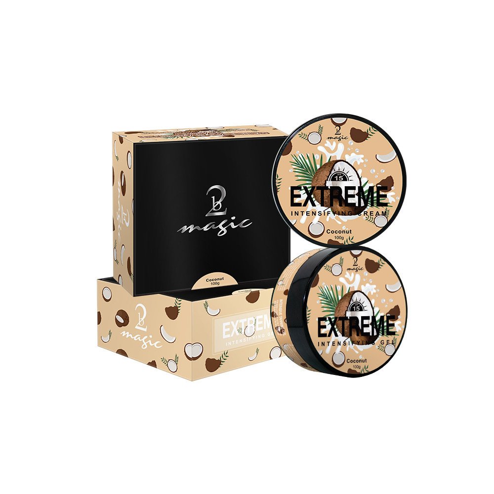 2Bmagic 3 in 1 EXTREME luxury coconut watermelon peach tanning gel private label indoor/outdoor tanning creams tanning gel