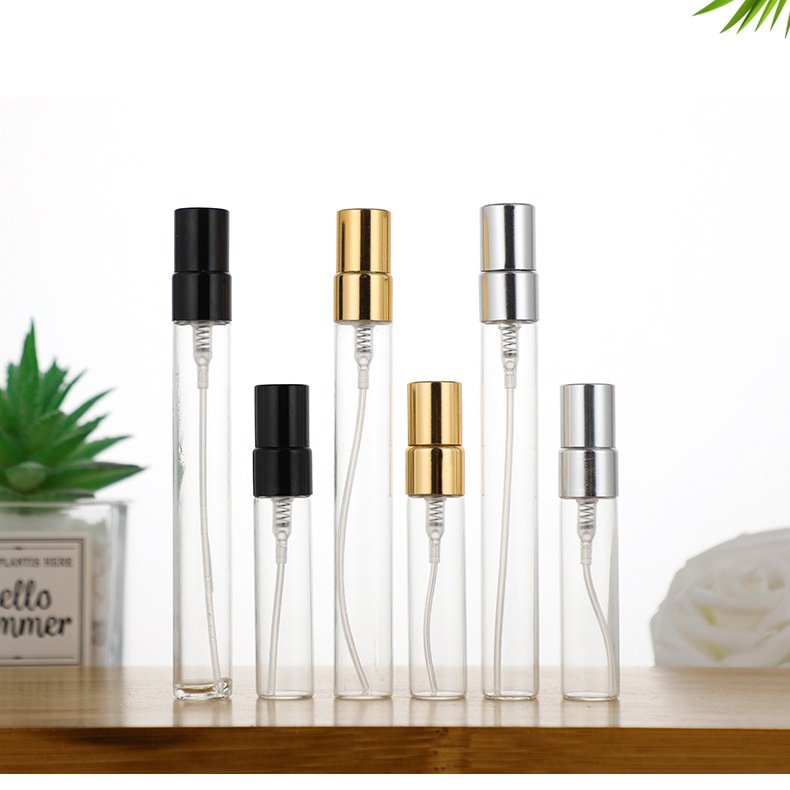 5ml 10ml Perfume Glass Mist Spray Essence Oil Bottle traveling small mini glass parfum bottles luxury empty glass perfume men's