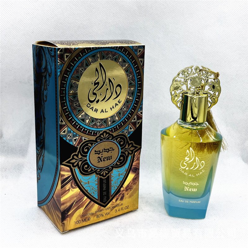 P135 MOKE DAR AL HAE Arabic Perfume 100ml Blue Mysterious Men's Perfume Eau De Parfum Spray Long Lasting Fragrance For Men