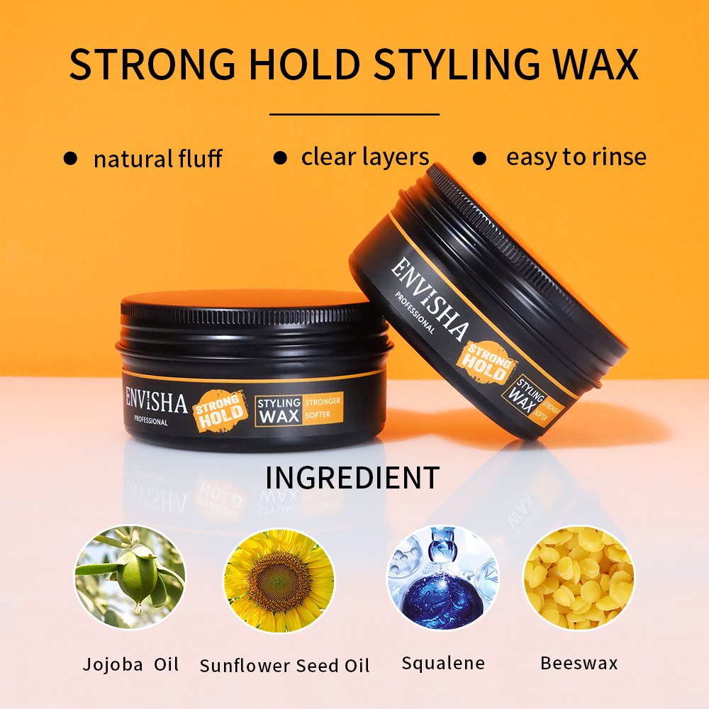 Custom Logo Matte Look HAIR CLAY Wax OEM Brand Super Hold Men's Natural Styling Clay Wax