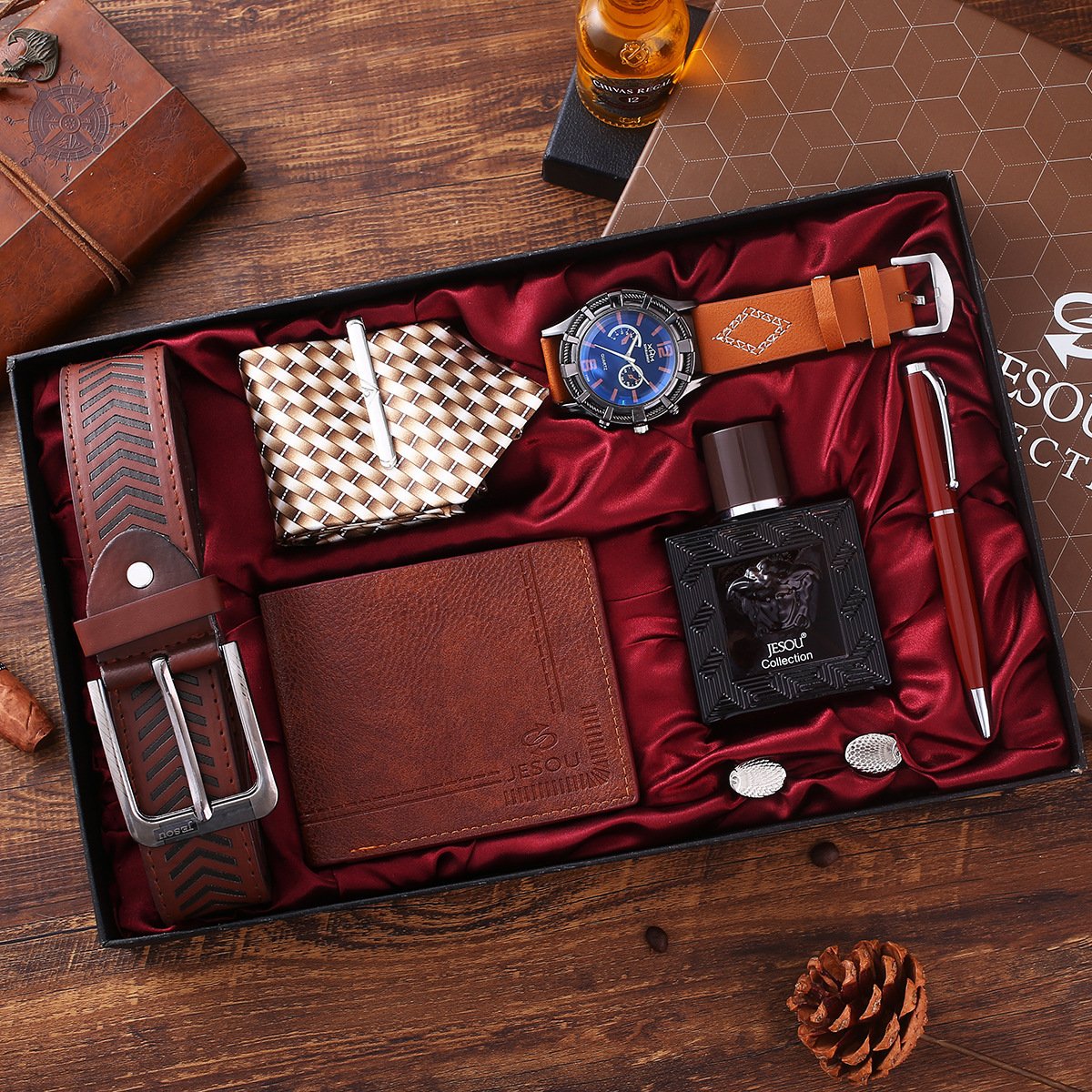 unique products gift set for anniversary birthday perfume gift sets for men gift watches for men purse men's neckties