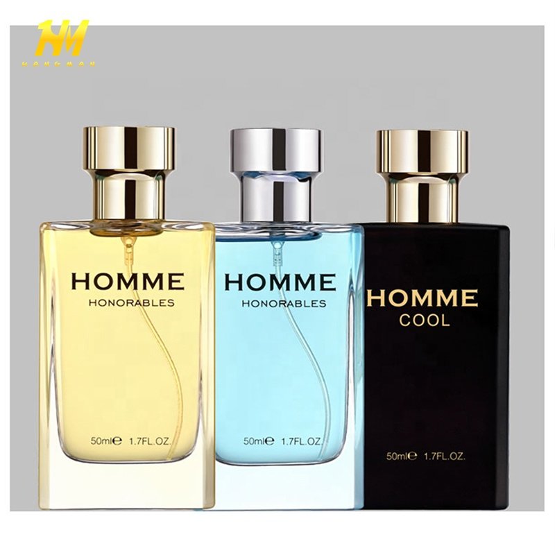 Hot Sales Parfum Luxury Perfume Spray Bottles Square Empty Glass Perfume Bottle For Men