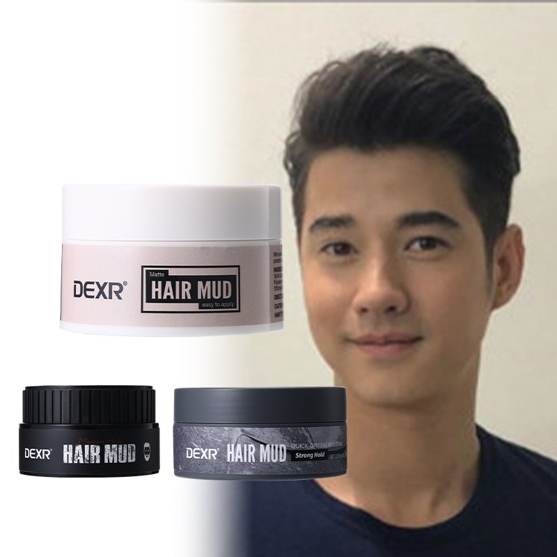 Private Brand Organic Rosemary Oil Men'S Styling Wax Alcohol-Free Black Hair Mud Strong Hold Matte Finish Hair Clay