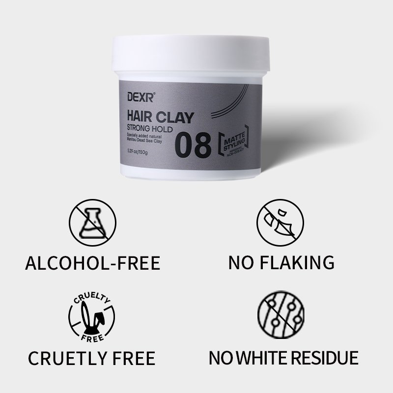 Custom Men'S Hair Care Wax Products Strengthens Strands Hair Paste Natural Jojoba Oil Strong Shaping Shine Styling Mud