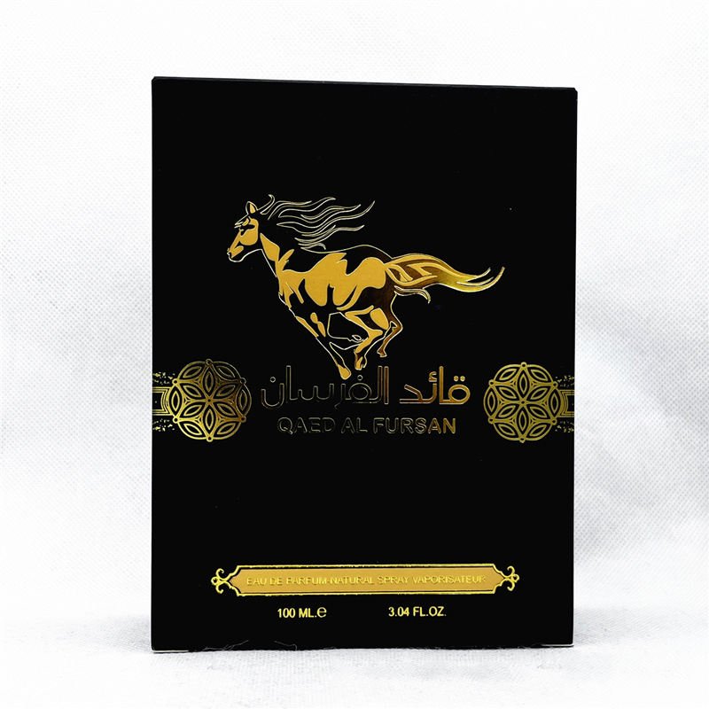 High quality Hot Selling 100ML Luxury Black Mustang Perfume Middle East Arabic Dubai Long Lasting Men's Perfume Wholesale