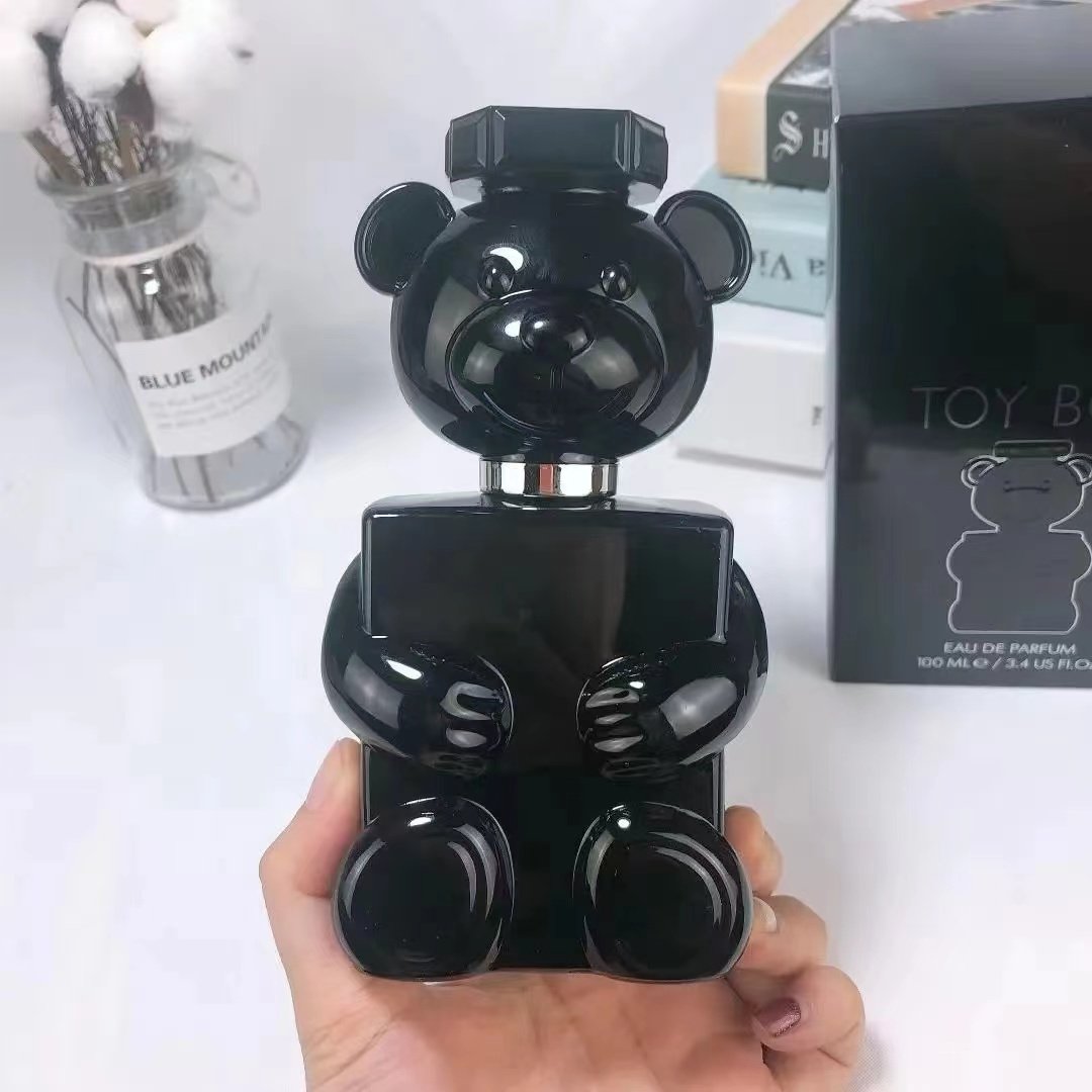 Original brand Men's Perfume Toy Boy Black Teddy Bear Strong Men's Lasting European and American Perfume 100ml