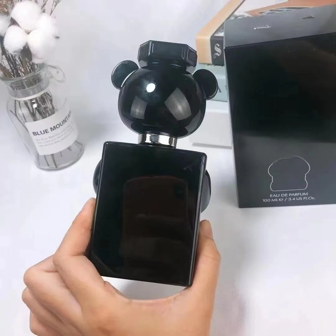 Original brand Men's Perfume Toy Boy Black Teddy Bear Strong Men's Lasting European and American Perfume 100ml