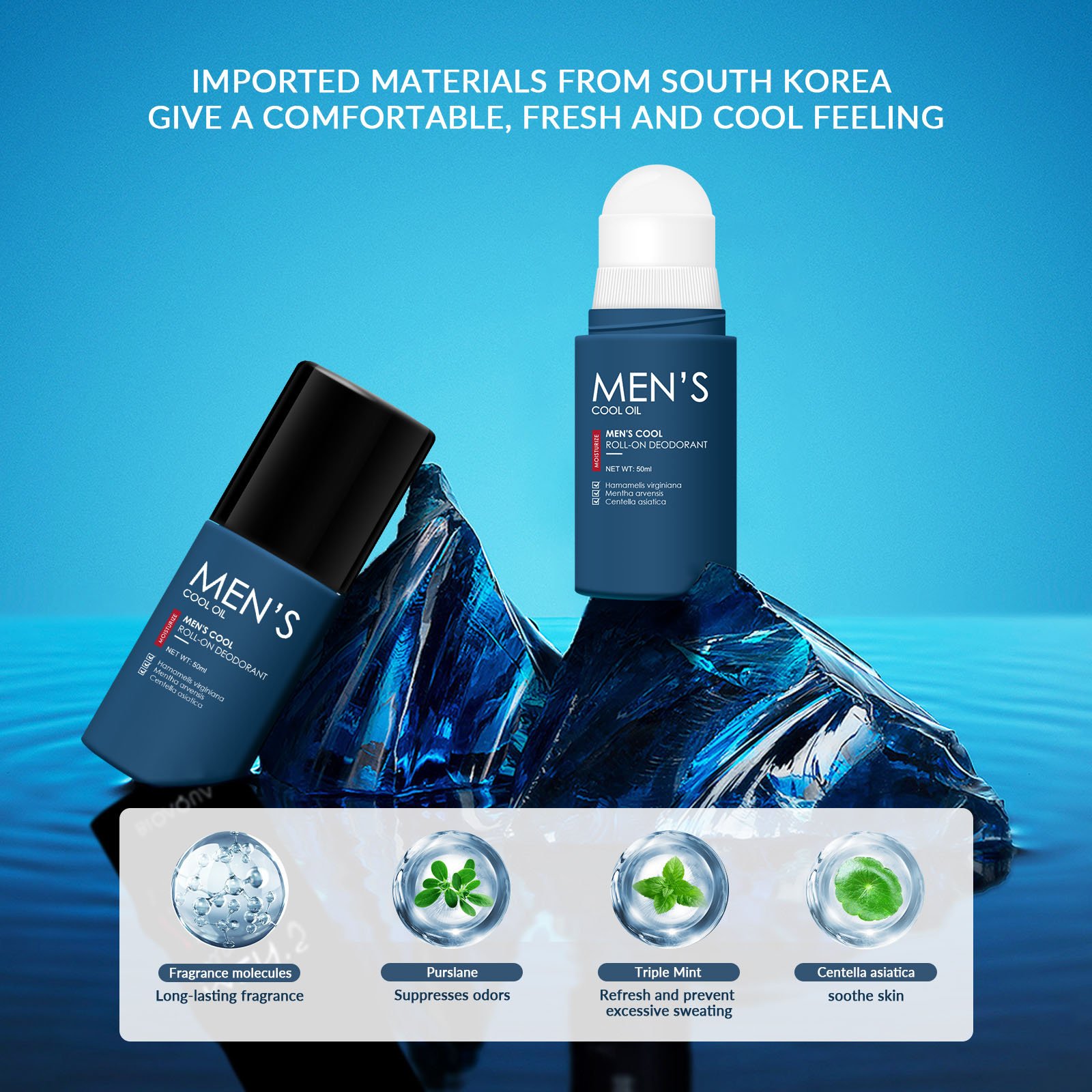 Cheap Price Deodorant Antiperspirant Men's Ice-Cold Repair Beads To Stop Sweat Deodorizes And Perfumes The Body
