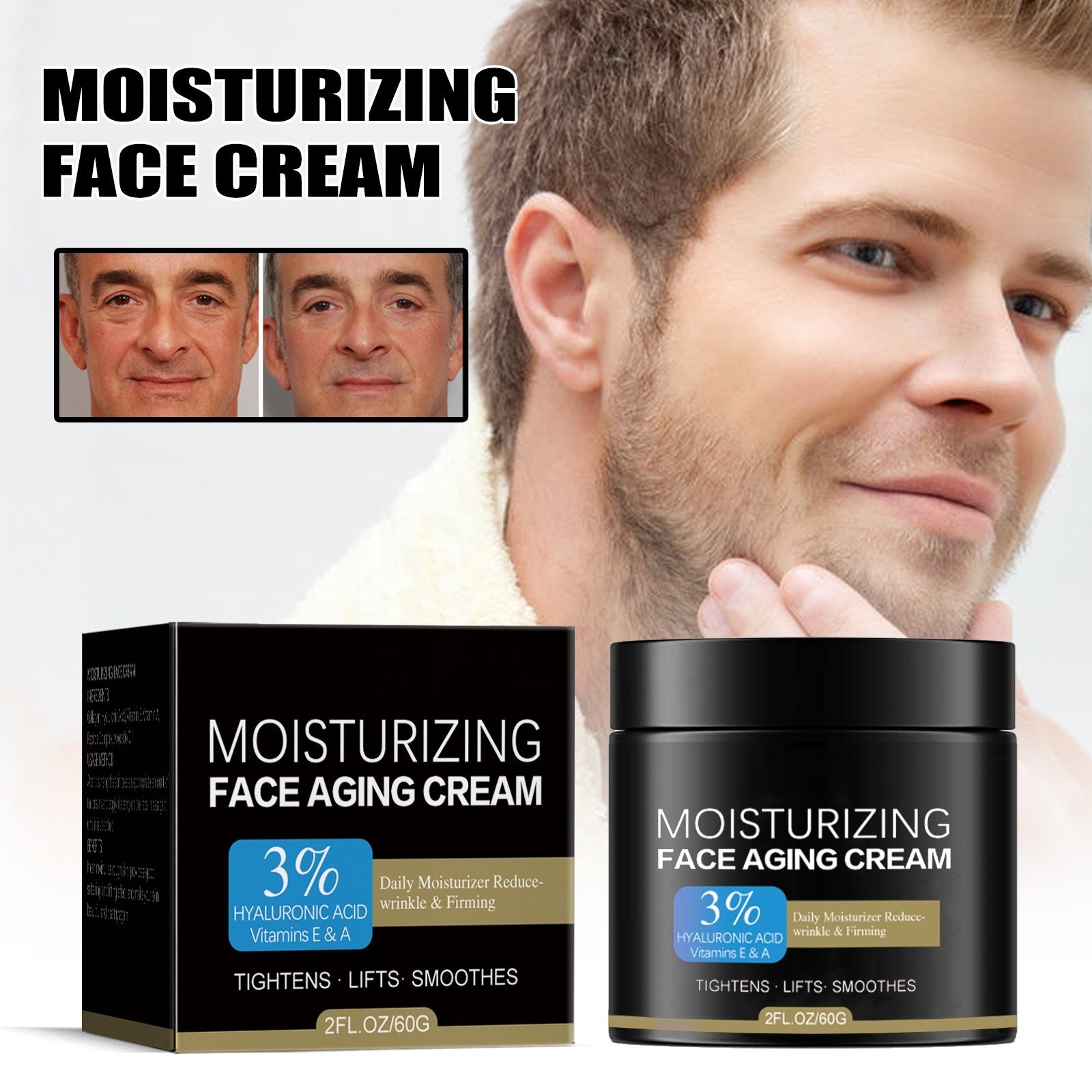 Factory Wholesale Anti-Aging Facial Cream for Fine Lines Diminishing Moisturizing Refreshing Nourishing Brightening Face Cream