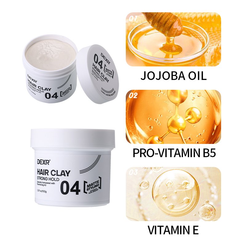 Oem&Odm Private Label Strong Shaping Fashion Men'S Styling Wax Men Matt Barber Organic Beeswax Hair Mud Matte Clay