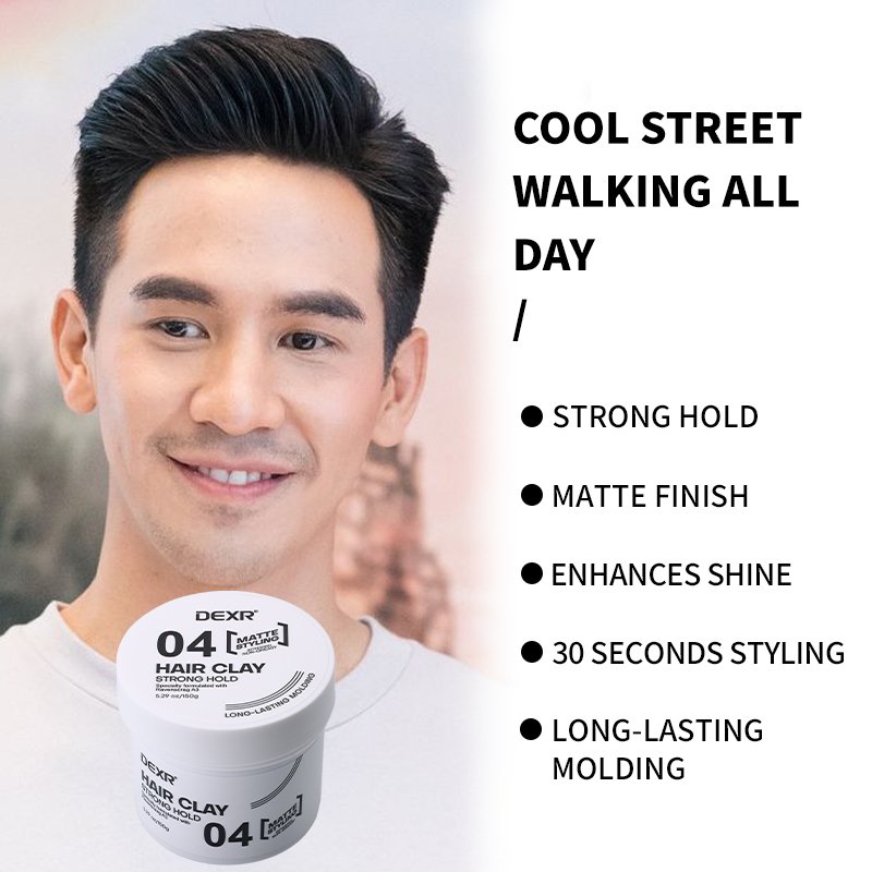 Oem&Odm Private Label Strong Shaping Fashion Men'S Styling Wax Men Matt Barber Organic Beeswax Hair Mud Matte Clay