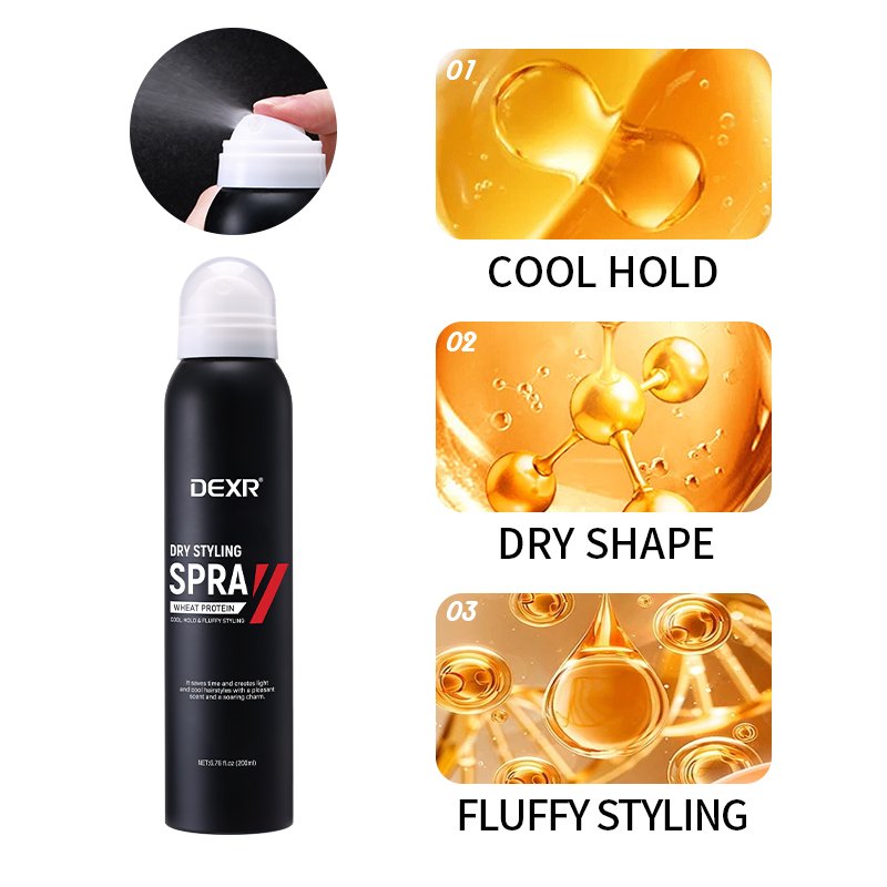 Wholesale Private Label Men'S Hair Care Products Vitamin B5 Strong Hold Fluffy Styling Hair Spray
