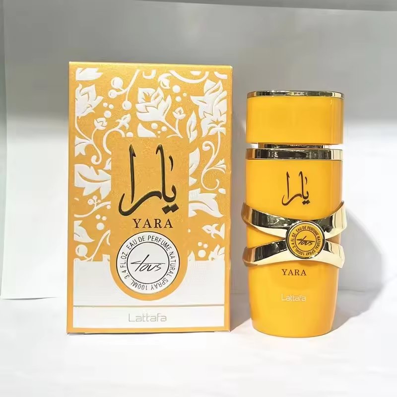 Wholesale Dubai Arabian Perfume Black White Pink Yellow original high quality Lasting fragrance for women 100ml