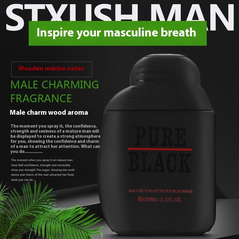 Wholesale 100ml Men's Eau De Parfum Long Lasting Natural Body Fragrance with Rose Scent Perfume in Glass Bottle