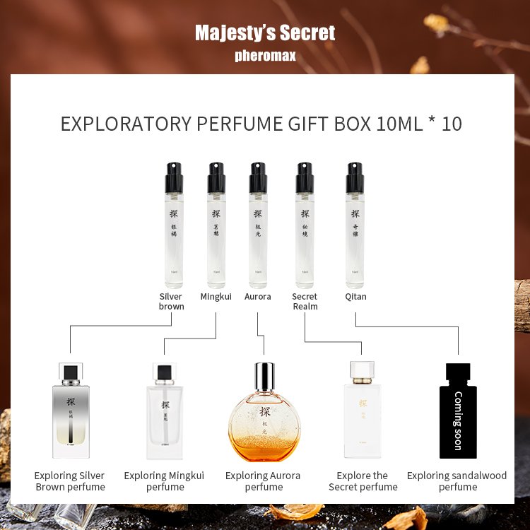 10 Flavors Woody Floral Fruity Scents Woman's Perfume Fruit Perfume Gift For Woman 10ml 10 bottles Total 100 ml