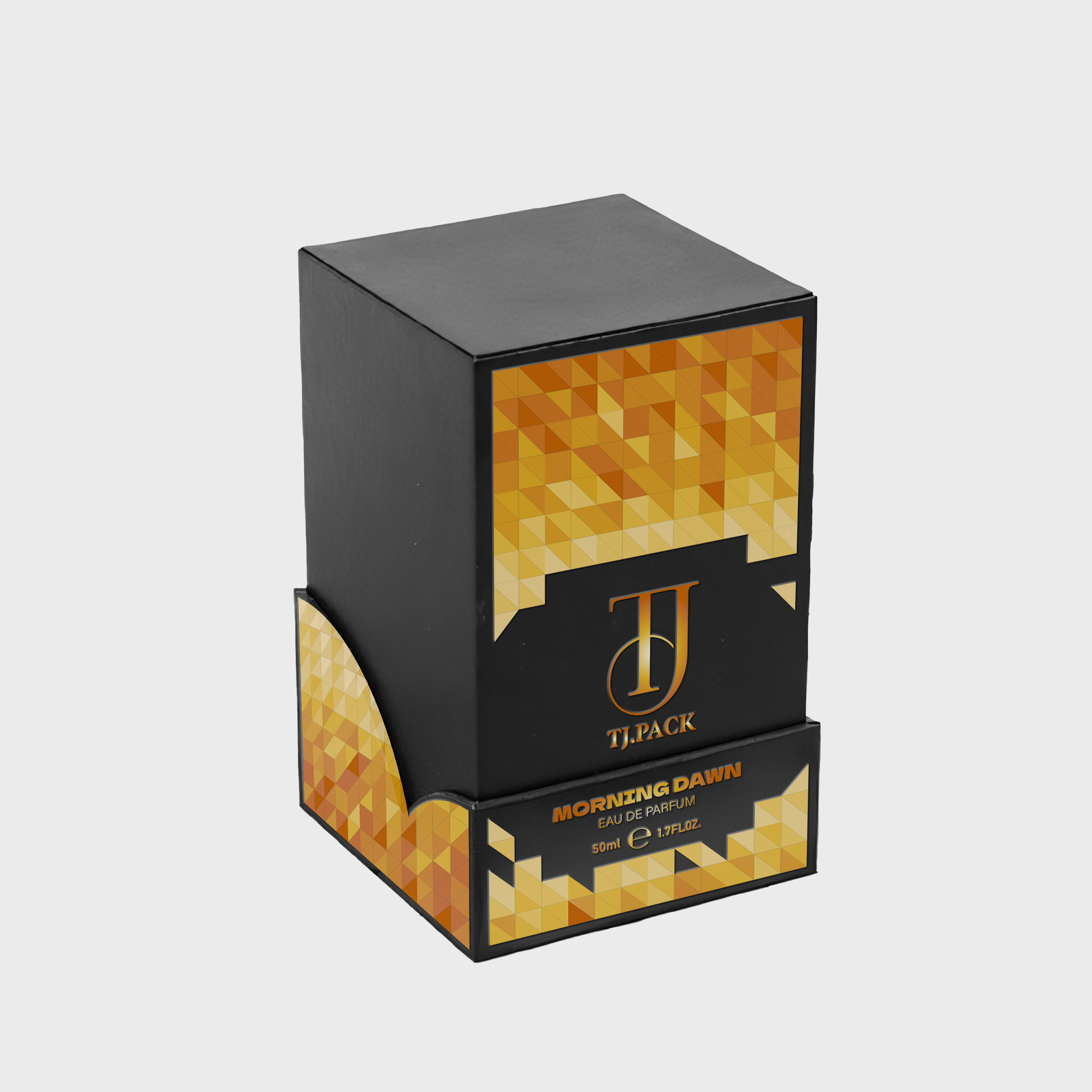 Luxury elegant 30ml 50ml 100ml black men's cologne perfume bottle gift boxes personal care package silk insert perfume boxes