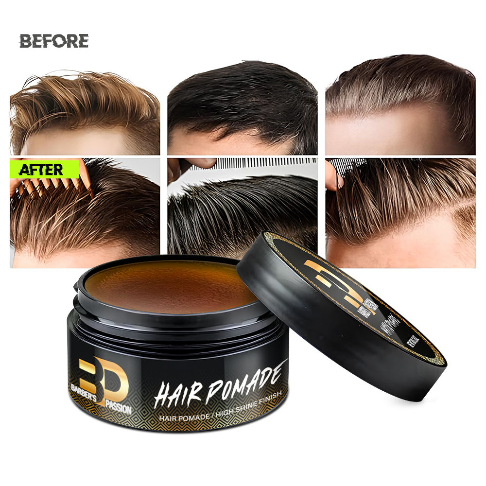 Custom Logo Label Natural Organic Ingredients Medium Hold Men's Hair Styling Pomade For Men