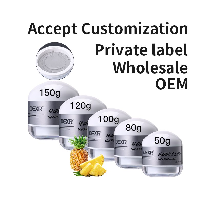 Custom private label coconut oil hair wax manufacturers quick-drying super strong hold modeling men's matte hair paste