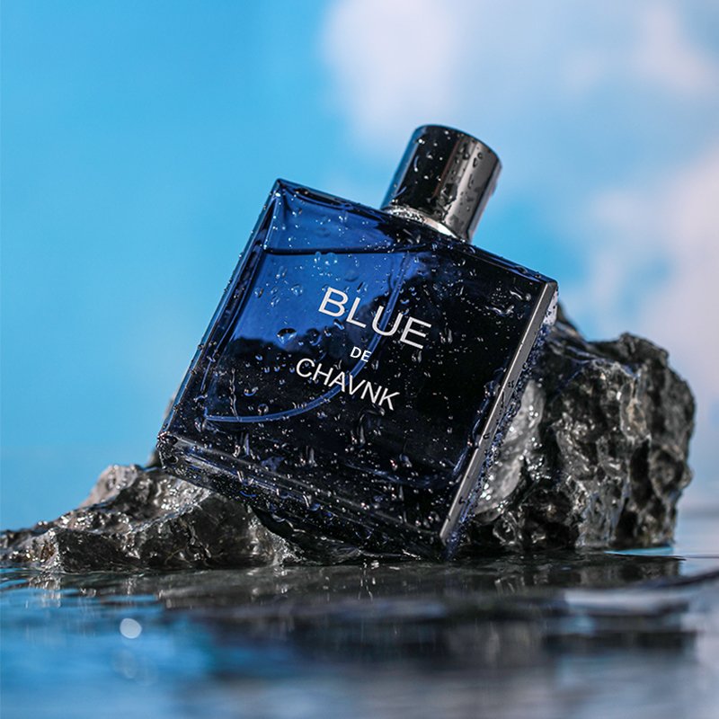 Unisex High Quality Blue Perfume Cologne Body Spray Long-Lasting Eau De Parfum Men Original Brand Oud Wood Aroma Glass Bottle