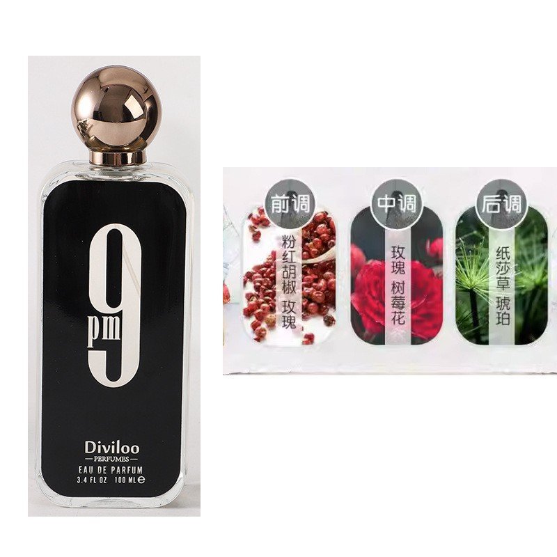 New Arrival 9 Series Brand Long lasting Light Aroma Strong Aroma 100ML Perfume Spray For Men Dating Life
