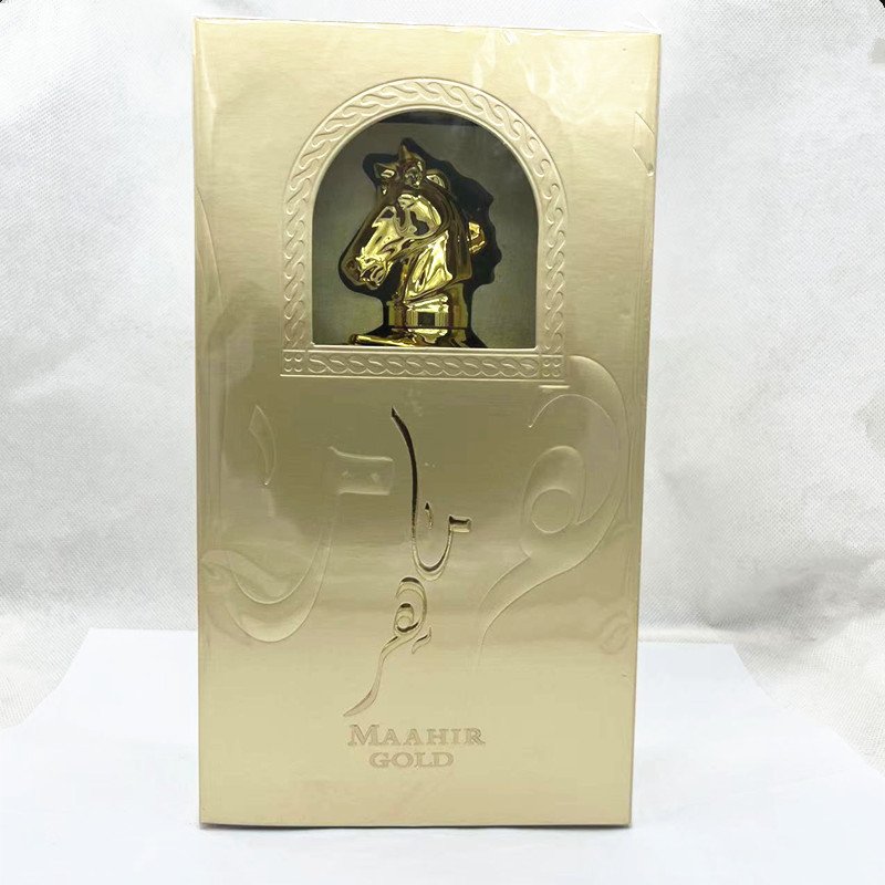 High quality 100ML Luxury golden horse head Gift Box Dubai United arabic Emirates fragrance men's perfume wholesale