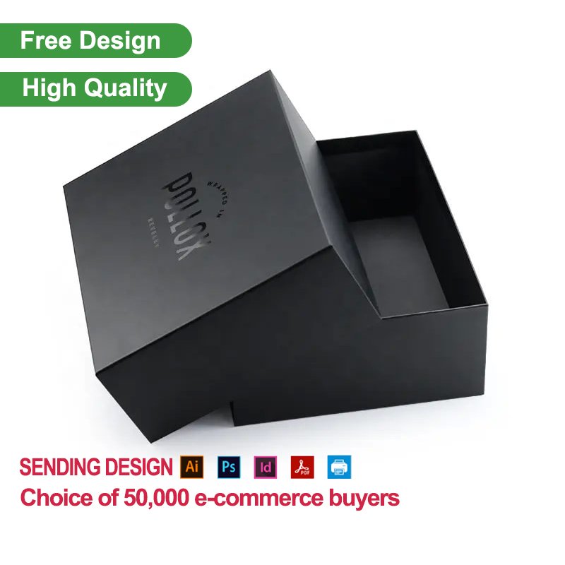 Customizable Foam Personalized Earring Box 50 White And Black Buckle Lid Packaging