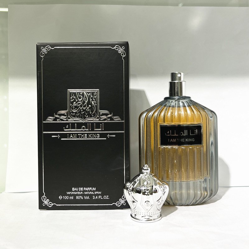 High quality 100ML Middle East Arab royal king Long lasting fragrance Woody Body spray men's perfume wholesale
