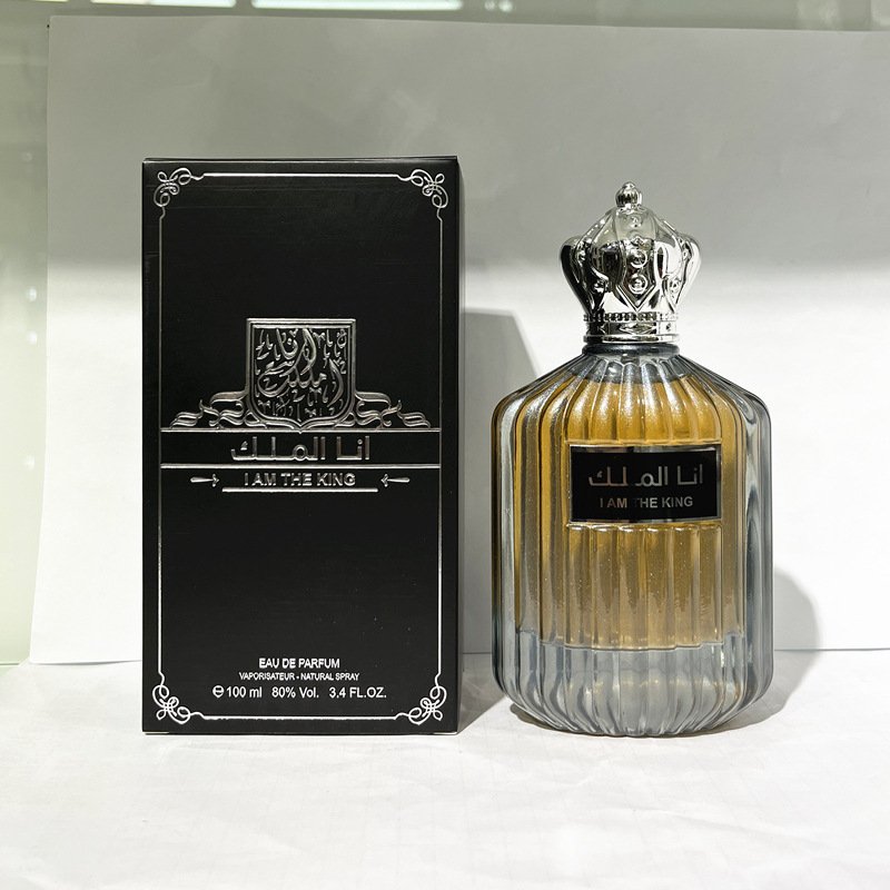 High quality 100ML Middle East Arab royal king Long lasting fragrance Woody Body spray men's perfume wholesale