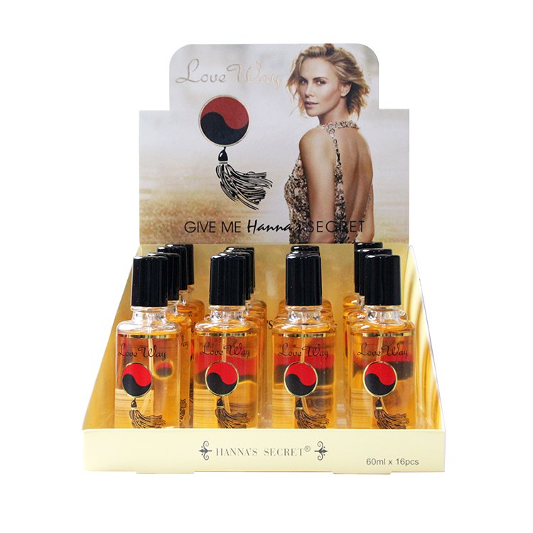 M635Z-1 hot selling 60ML fresh ocean scent blue glass bottle 16pcs display boxed perfume for men