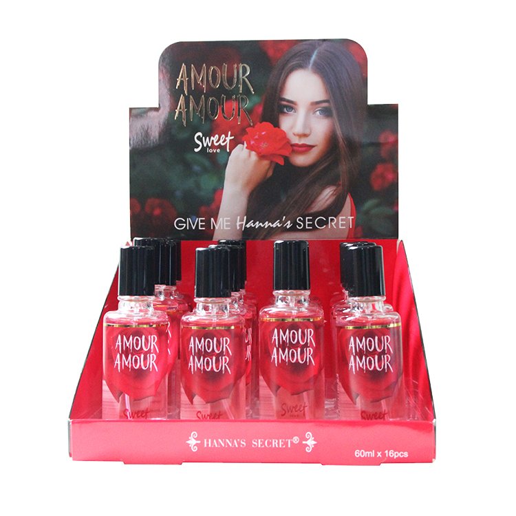 M635Z-1 hot selling 60ML fresh ocean scent blue glass bottle 16pcs display boxed perfume for men