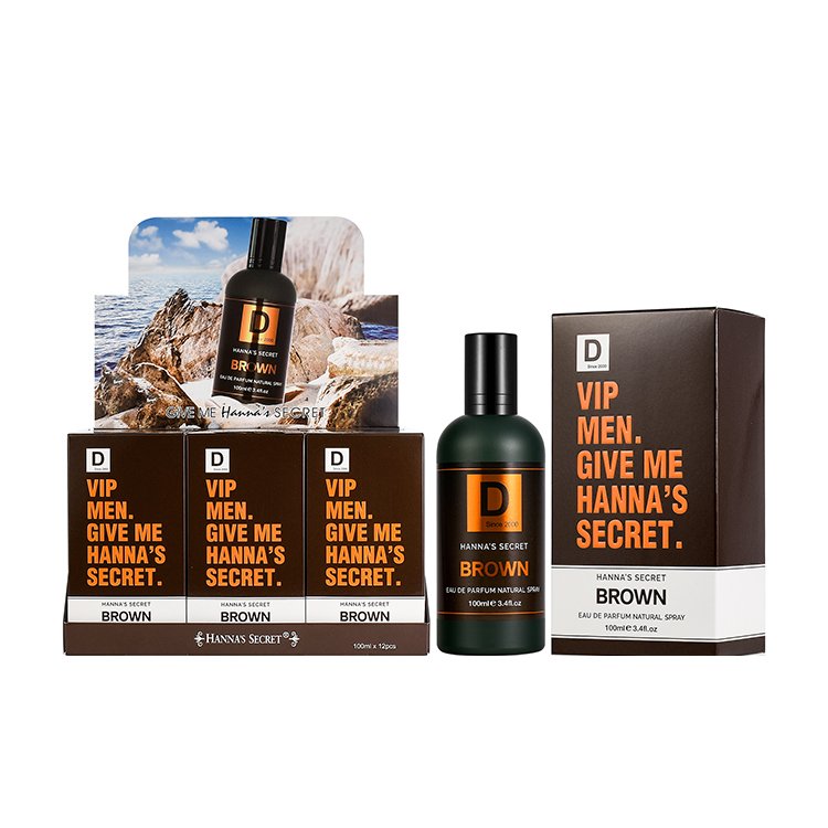 M678Z-1 high quality 100ML classic woody fragrance orange plastic bottle unit boxed perfume for men