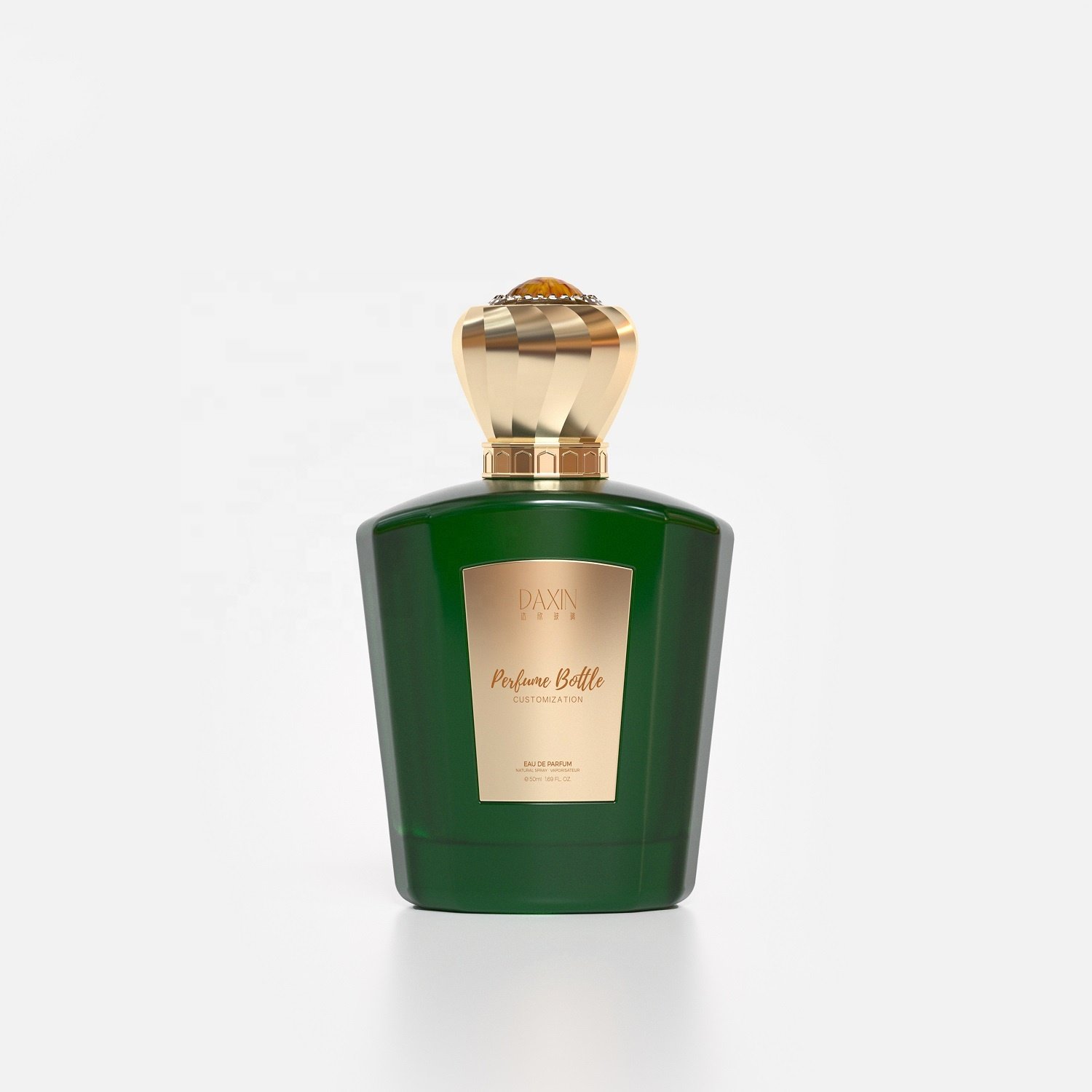 Men's 50ml High Quality Spray Cologne Original Perfume Fast Delivery Perfume Bottle 50 ml Glass Perfume Bottle with Gold Cap