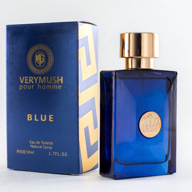 Wholesale Luxury 50ml EDT Spray Cologne for Men Original Private Label Blue Fragrance Fresh Long-Lasting Perfume