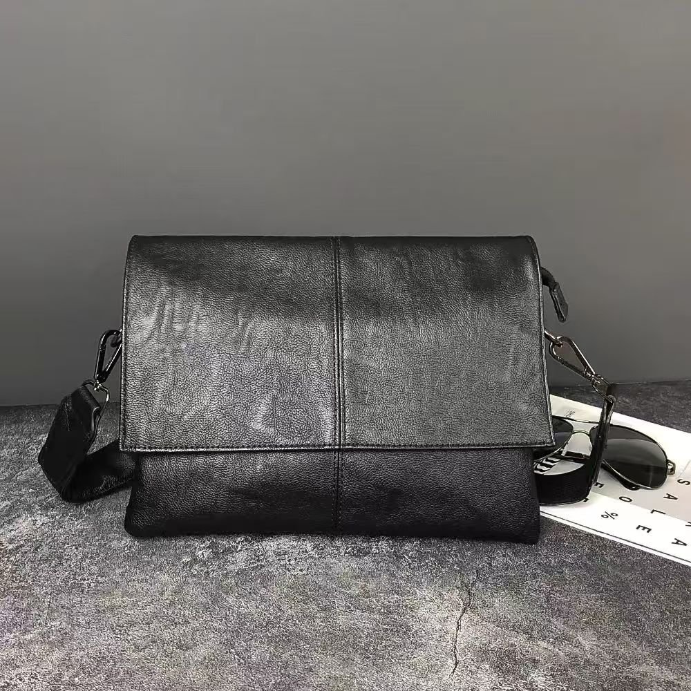 Original leather handbag male fashion casual first layer cowhide business men's shoulder bag