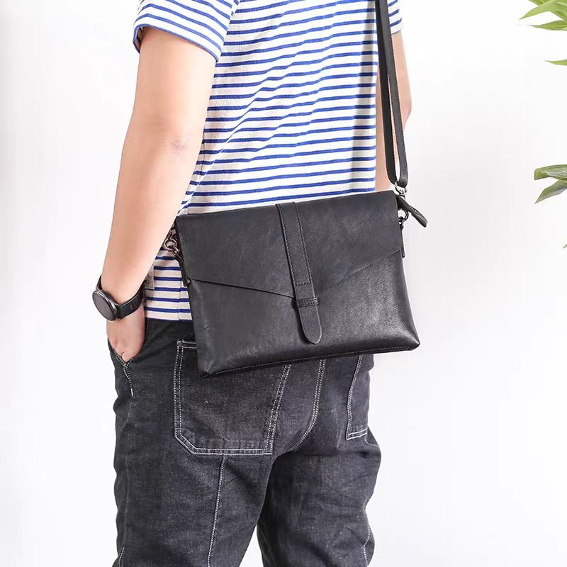 Original leather handbag male fashion casual first layer cowhide business men's shoulder bag
