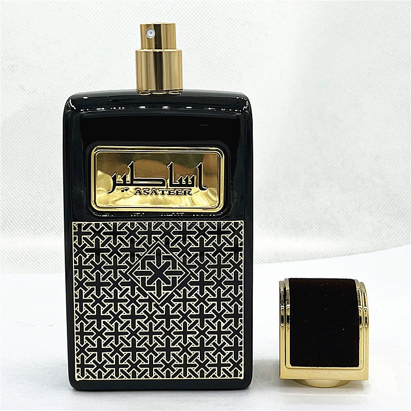 High Quality 100ML Luxury Black Arabic Dubai Men's Perfume Long-Lasting Woody Fresh Fragrance Eau de Parfum Spray Type Wholesale