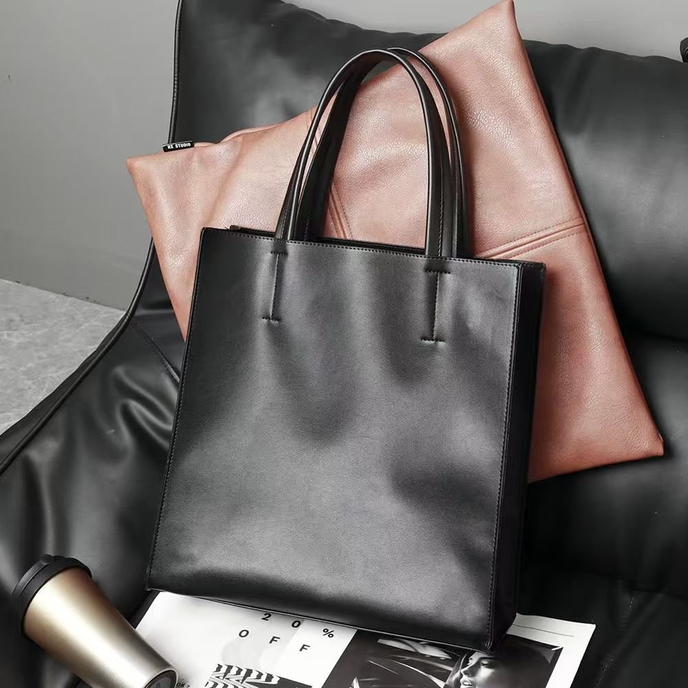 Handbag male briefcase Casual business single shoulder crossbody bag fashion brand new horizontal leather men's office bag