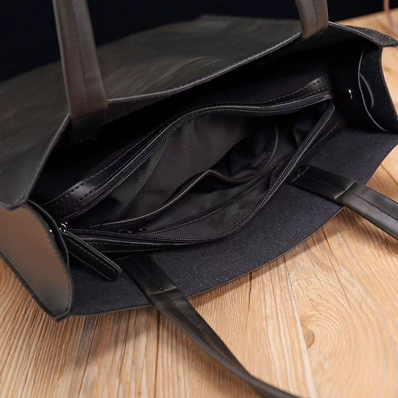 Handbag male briefcase Casual business single shoulder crossbody bag fashion brand new horizontal leather men's office bag
